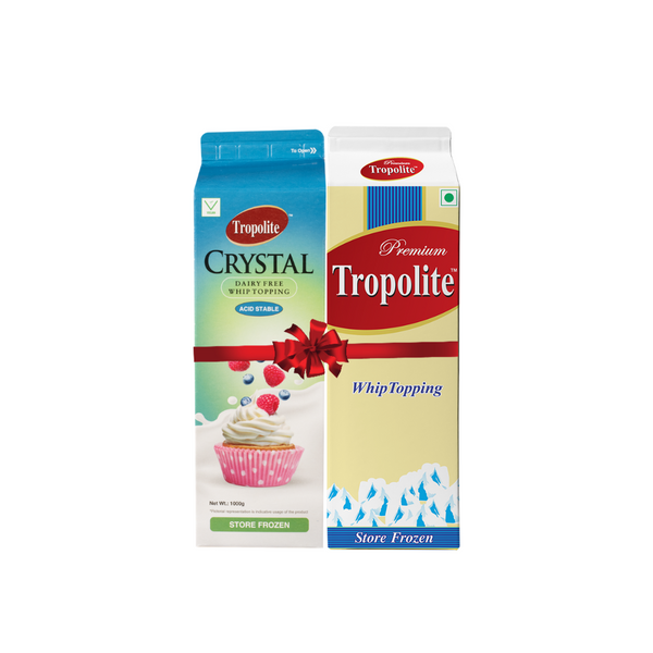 Tropolite Premium and Crystal Whipping Cream 1kg Packs Combo Offer