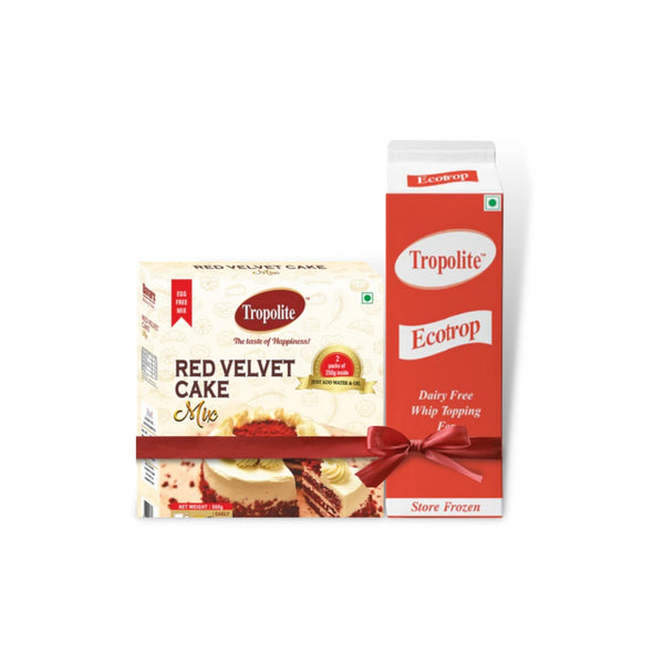 Combo Offer Ecotrop Whip Cream1kg And Red Velvet Cake Mix 500g - Tropilite Foods