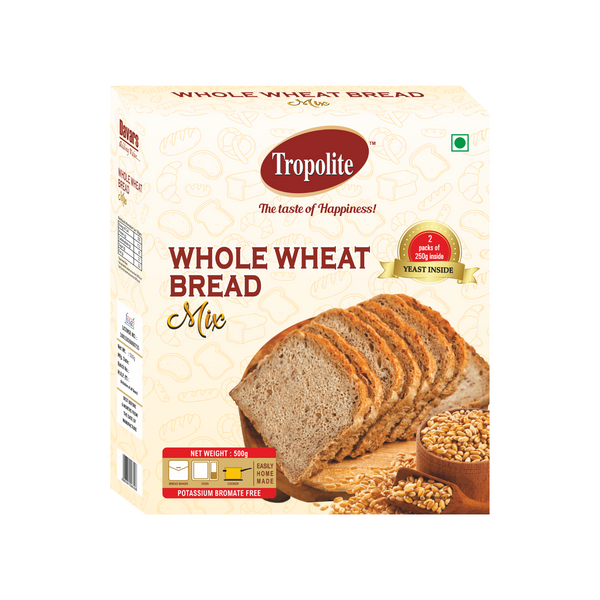 Tropolite Whole Wheat Bread Mix- 500 g - Tropilite Foods