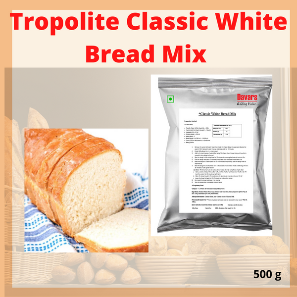 Tropolite Classic White Bread Mix - 500 g - Tropilite Foods