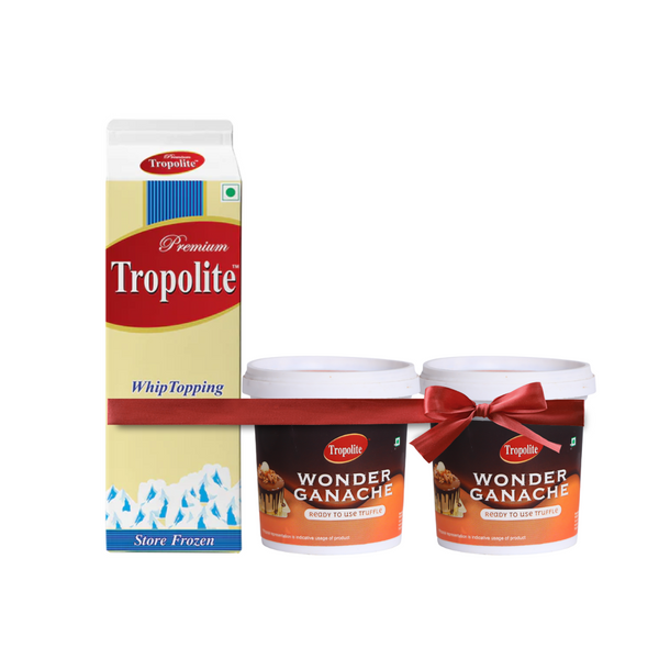 Combo offer- Tropolite Premium Whipping Cream 1 kg & Wonder Ganache 2 Packs X 150 Gm