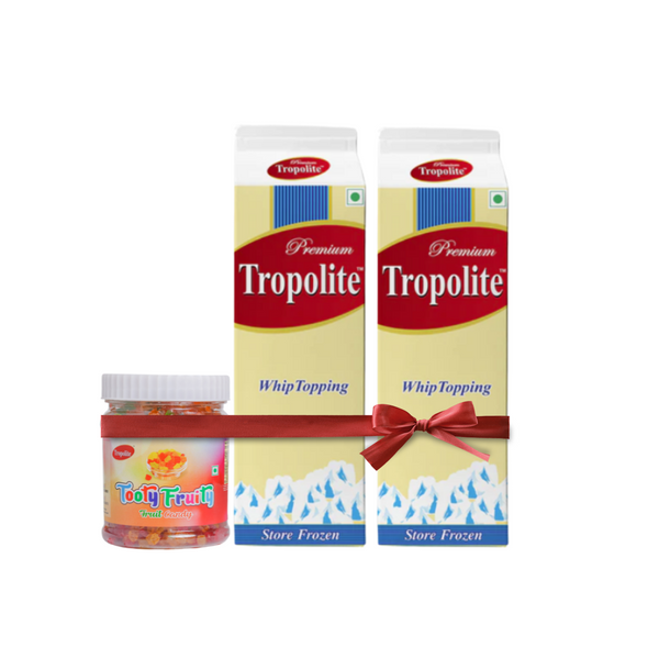 Combo- Tropolite Premium Whipping Cream 1 kg X 2 & Tooty Fruity