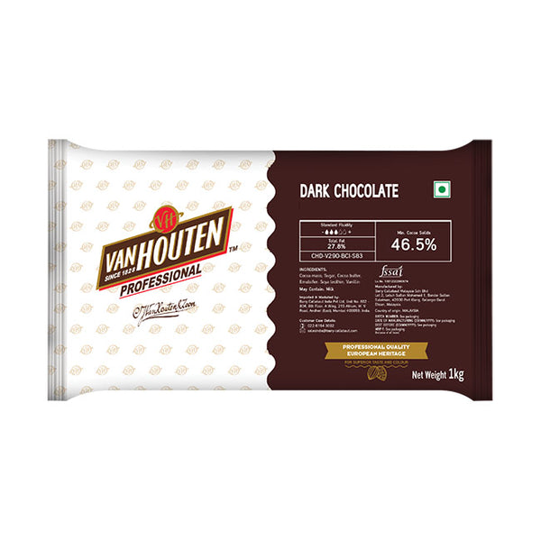 Van Houten Dark Chocolate  46.5% 1 kg