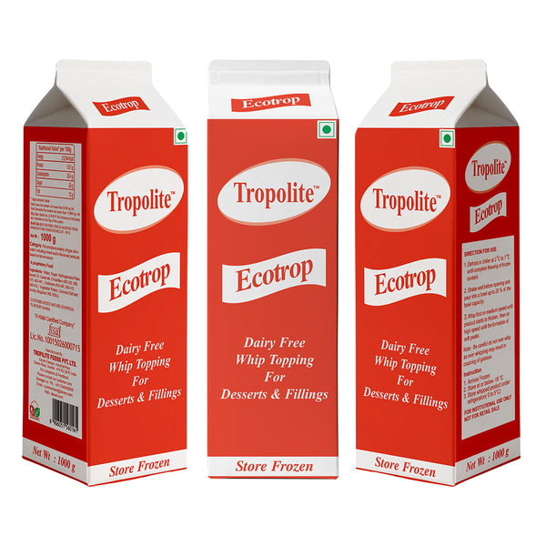 Tropolite Ecotrop Whip Topping Offer   - 1 kg X 3 (Pack Of 3)