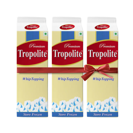 Tropolite Premium Whipping Cream Offer 1kg X 3  (Pack Of 3) - Tropilite Foods