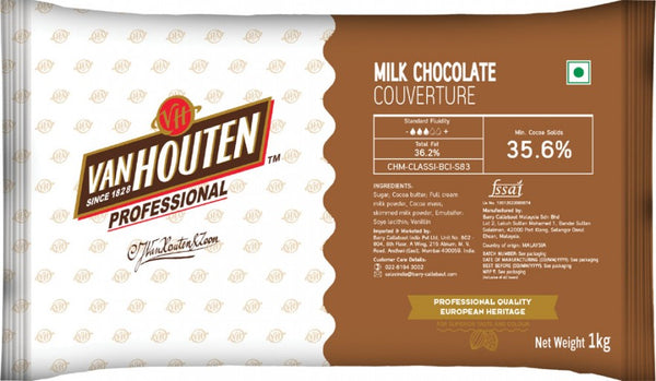 Van Houten Milk Chocolate 35.6% 1kg